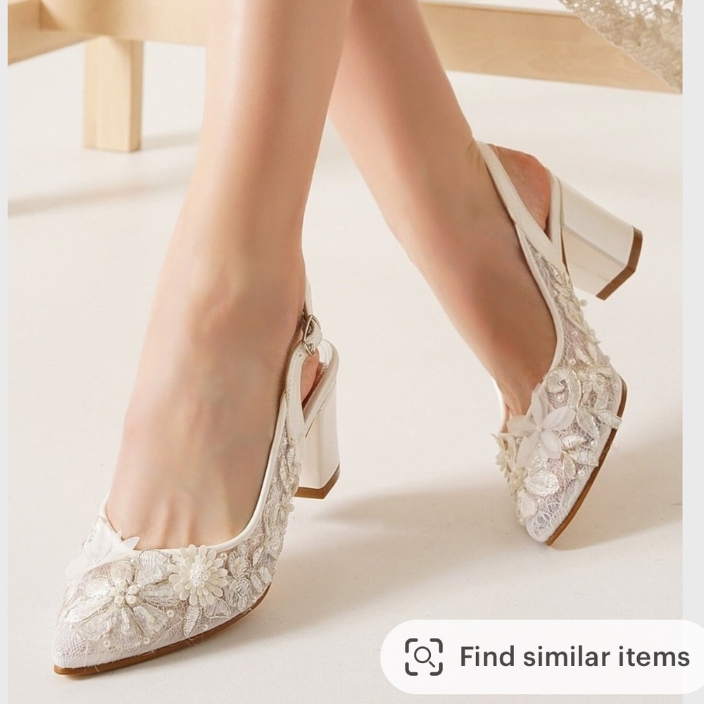 Embroidered Wedding/Bridal Heels (Ereybe)